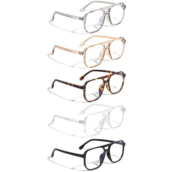 BLUE LIGHT MODERN SQUARE AVIATORS EYEWEAR 1DZ