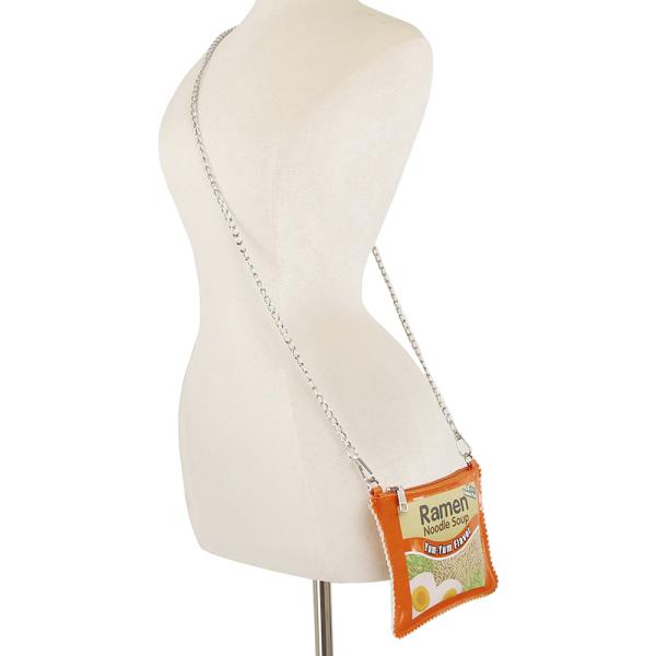 RAMEN NOODLE SOUP PRINT CROSSOBODY BAG