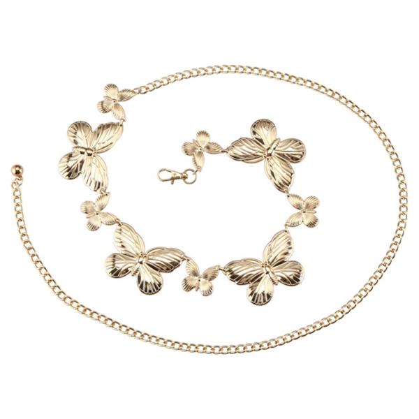 BUTTERFLY METAL CHAIN BELT