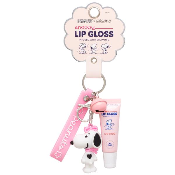CELAVI X PEANUTS SNOOPY LIP GLOSS KEYCHAIN