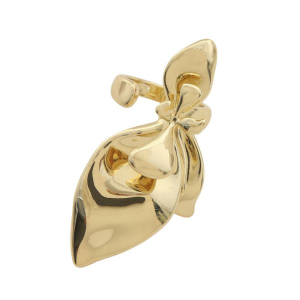ORGANIC SHAPE METAL ADJUSTABLE RING