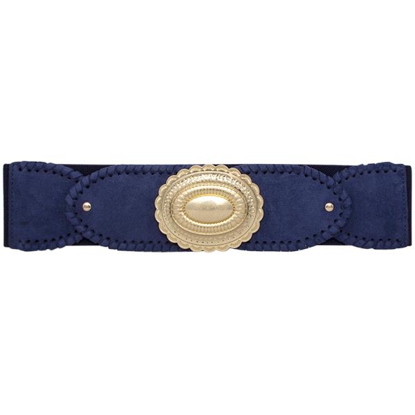 OVAL METAL DESIGN ELASTIC BELT