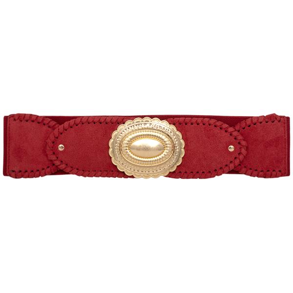 OVAL METAL DESIGN ELASTIC BELT