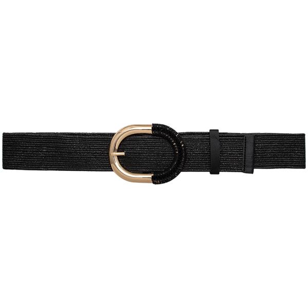 WOVEN BUCKLE DESIGN BELT
