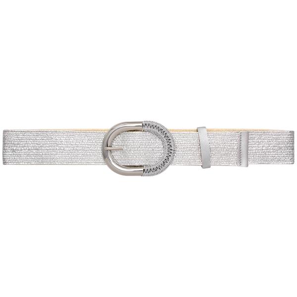 WOVEN BUCKLE DESIGN BELT