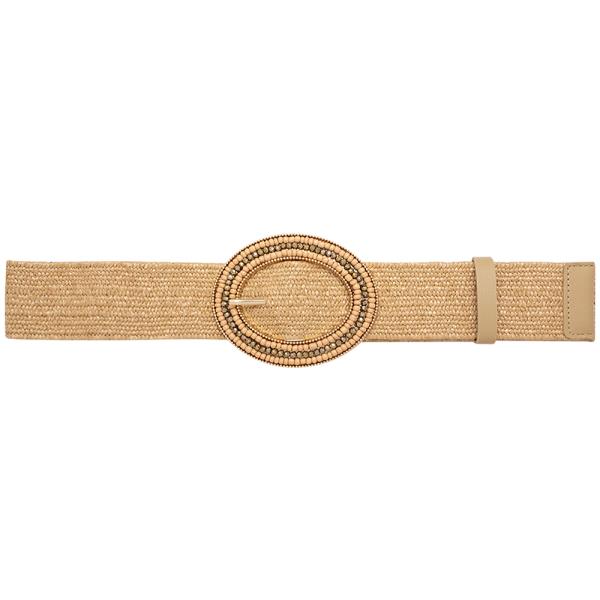 ROUND BEAD BUCKLE DESIGN BELT