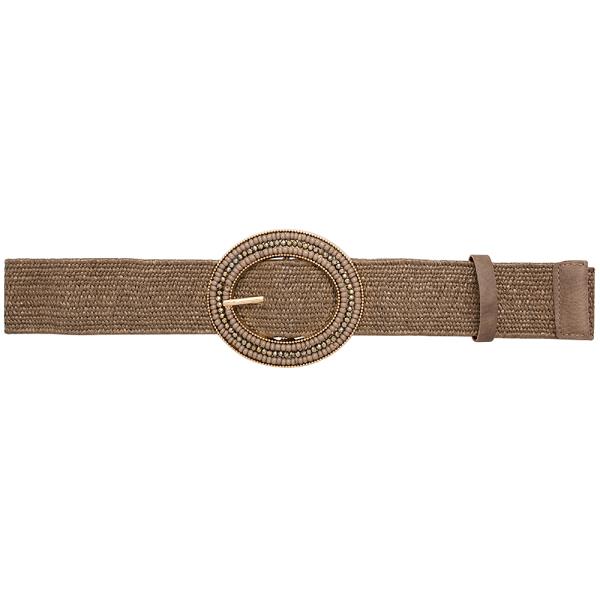 ROUND BEAD BUCKLE DESIGN BELT