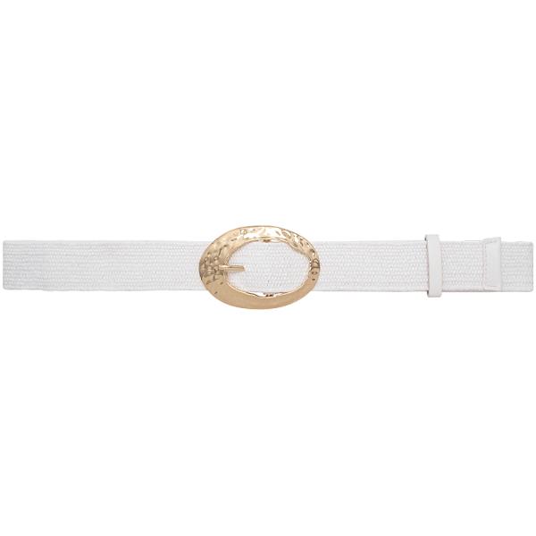METAL OVAL SHAPED BUCKLE BELT