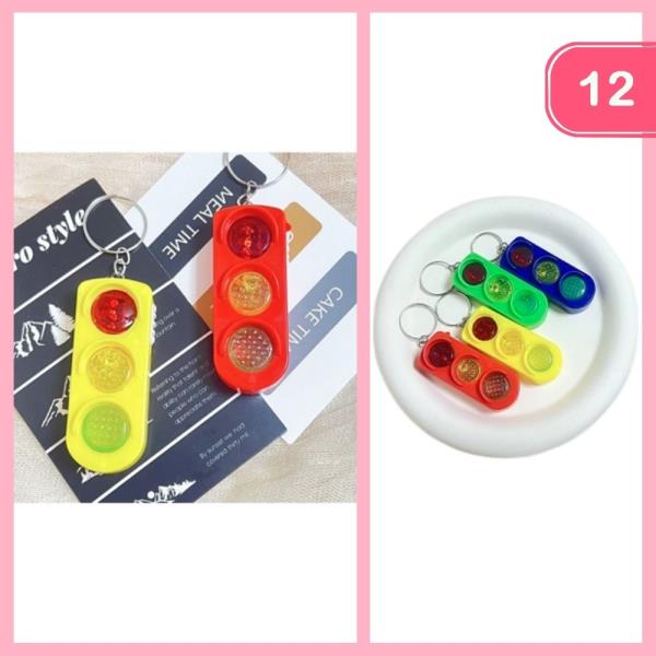 TRAFFIC LIGHT KEYCHAIN (12 UNITS)