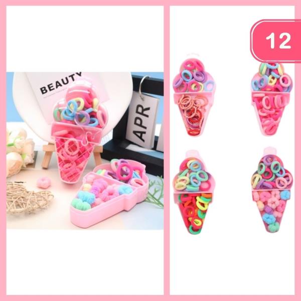MINI HAIR TIES (12 UNITS)