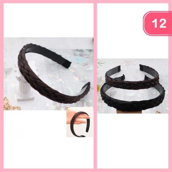 HAIR BRAIDED HEADBAND (12 UNITS)