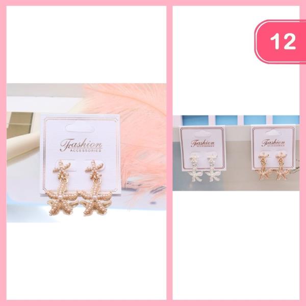 PEARL STARFISH DANGLE EARRINGS (12 UNITS)
