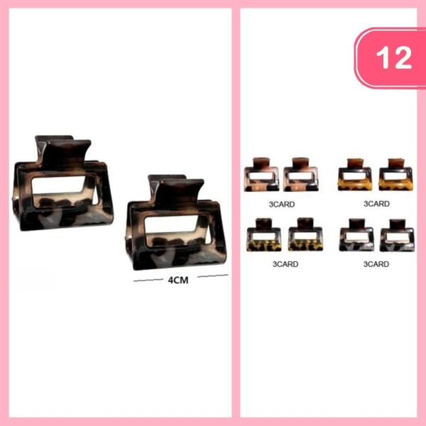 HAIR CLAW CLIP (12 UNITS)