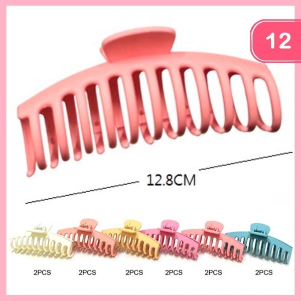 HAIR CLAW CLIP (12 UNITS)