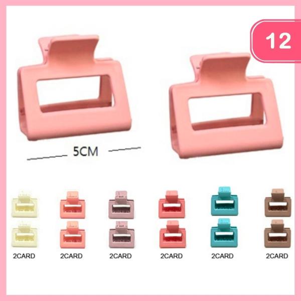 HAIR CLAW CLIP SET OF TWO (12 UNITS)
