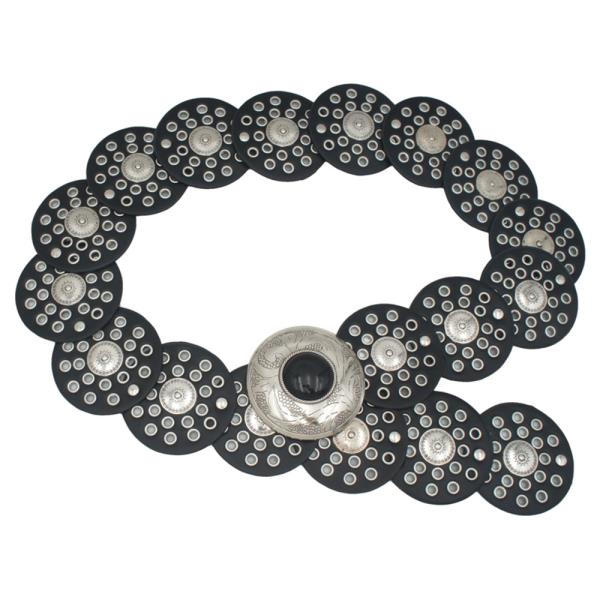 BOHEMIAN CAB STONE ACCENT DISC BOHO BELT