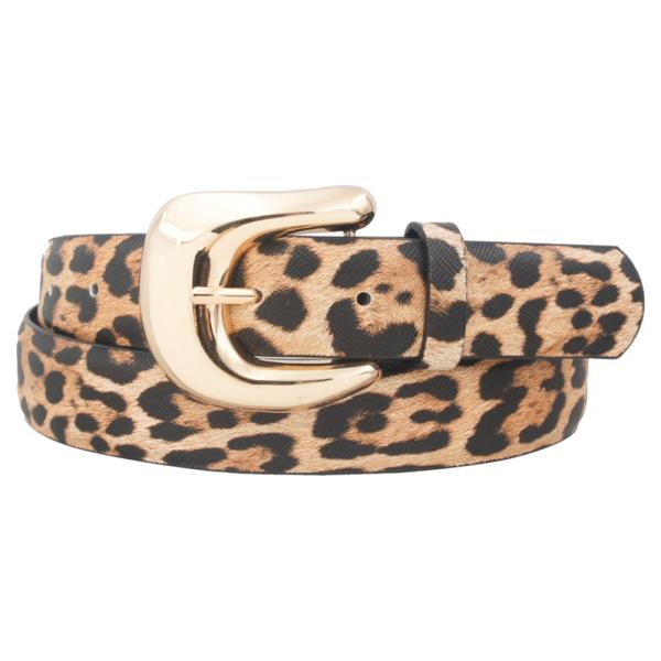 ORGANIC CURVE U BUCKLE LPD STRAP BELT