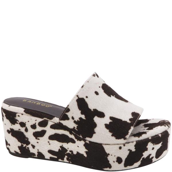 ONE BAND PONY HAIR BRICK SANDAL 12 PAIRS