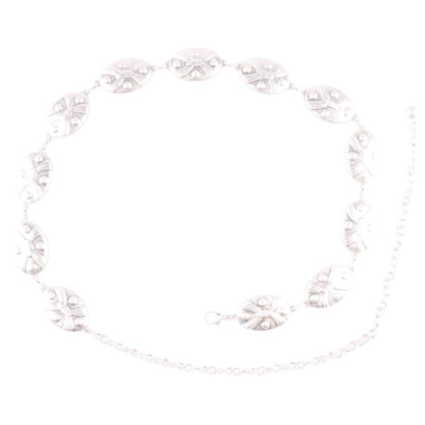 OVAL METAL CHAIN BELT