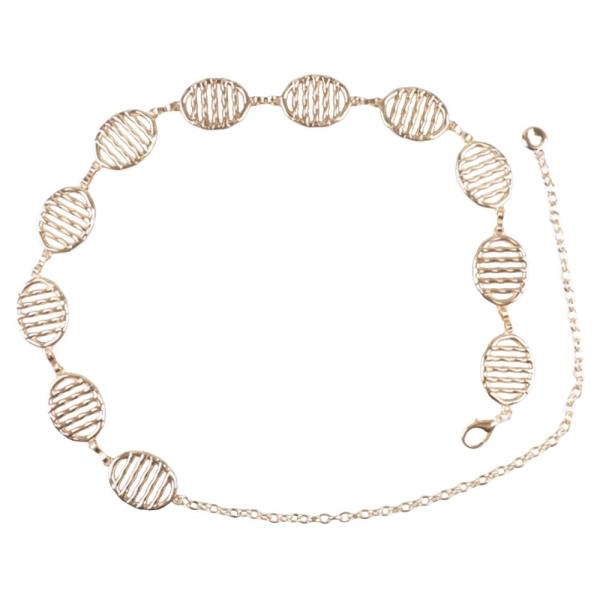 METAL OVAL CHAIN BELT