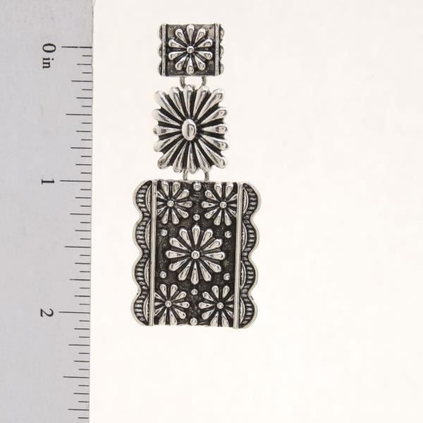 WESTERN STYLE METAL DANGLE EARRING