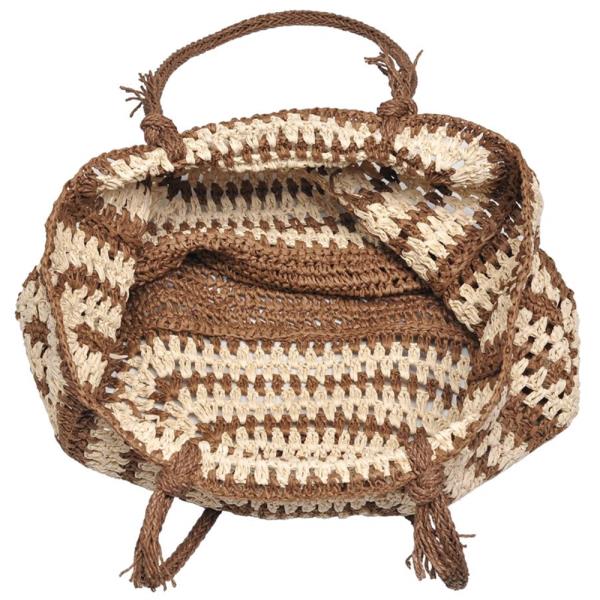 WOVEN PATTERN DESIGN ISLA TOTE BAG