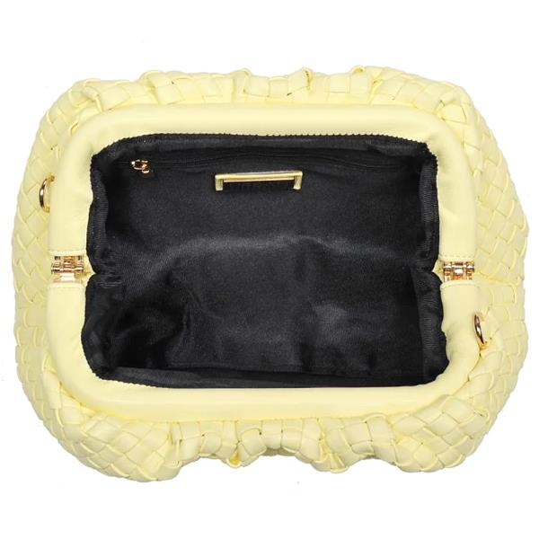 MODERN WOVEN DESIGN TATE CLUTCH BAG