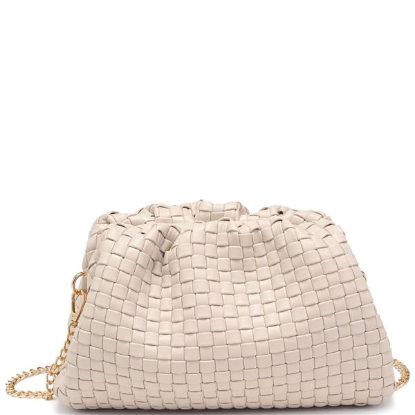 MODERN WOVEN DESIGN TATE CLUTCH BAG