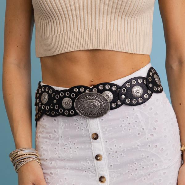 90S STYLE EYELET BELT