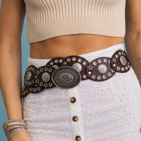 90S STYLE EYELET BELT