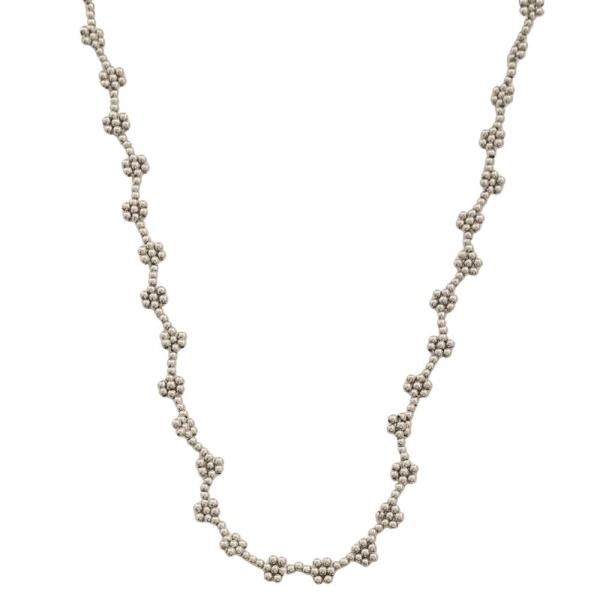 DAINTY FLOWER BEADED NECKLACE