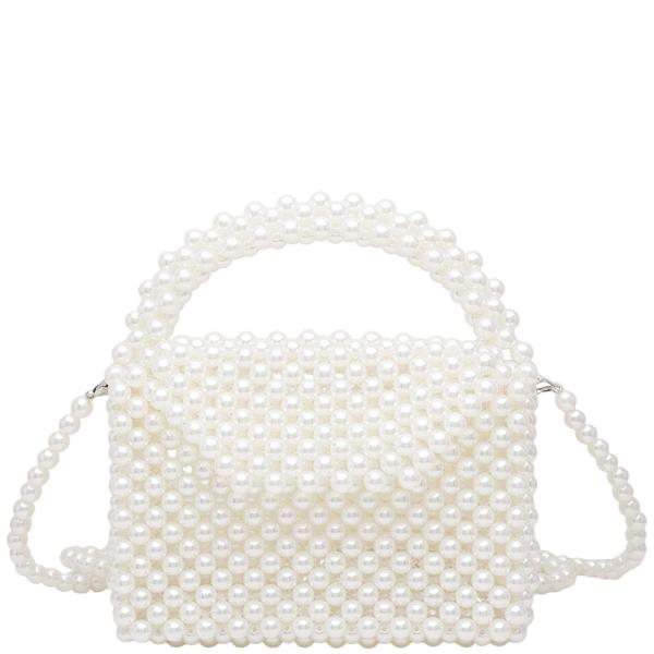 PEARL ALL OVER HANDLE CROSSBODY BAG