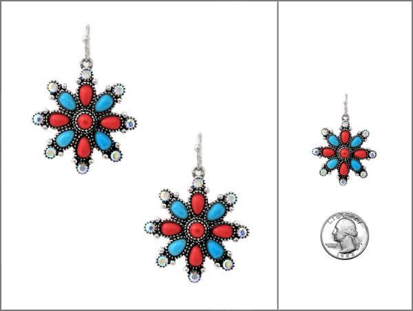 CHRISTMAS WESTERN BEADED EARRING