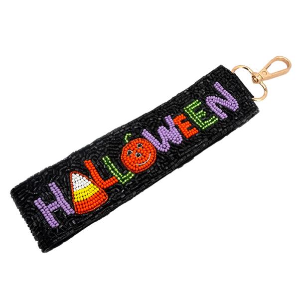 SEED BEAD HALLOWEEN HAND HAND KEYCHAIN