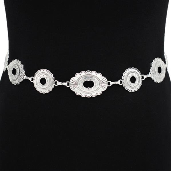 WESTERN STYLE METAL BELT