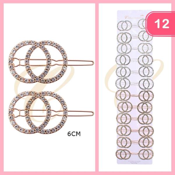 RHINESTONE HAIR PIN (12 UNITS)