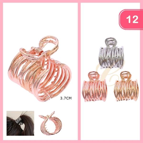 METAL HAIR CLAW CLIP (12 UNITS)