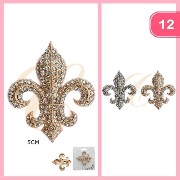 RHINESTONE BROOCH (12 UNITS)