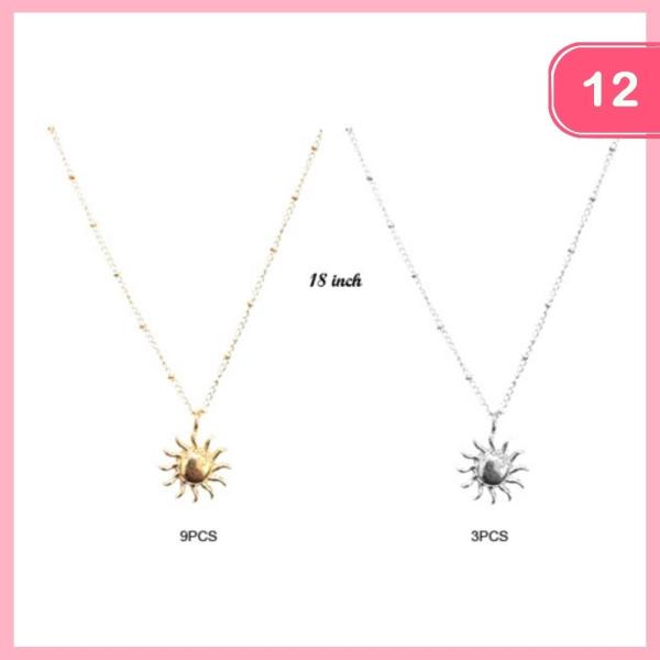 SUN PENDANT NECKLACE (12 UNITS)