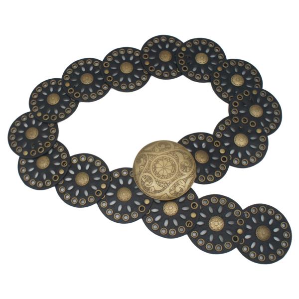 FLORA MANDALA CUT OUT EYELET DISC HIP BELT