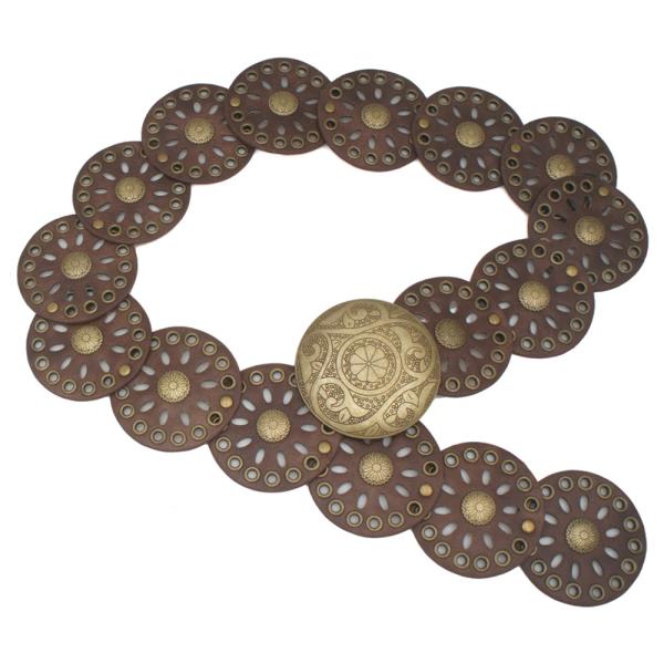 FLORA MANDALA CUT OUT EYELET DISC HIP BELT