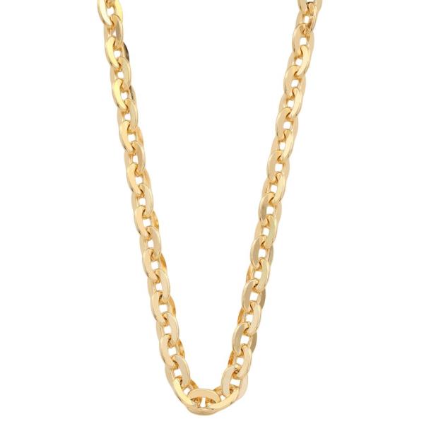 SODAJO CIRCLE LINK GOLD DIPPED NECKLACE