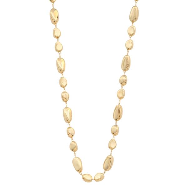 SODAJO METAL BEAD STATION GOLD DIPPED NECKLACE
