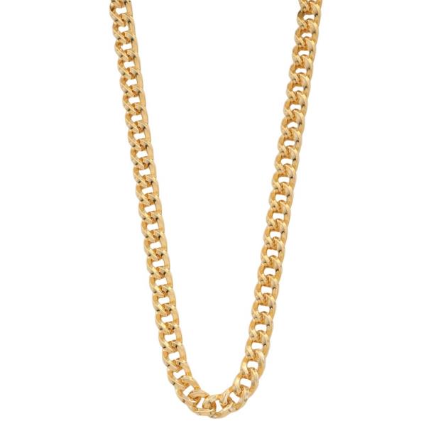 SODAJO CIRCLE LINK GOLD DIPPED NECKLACE