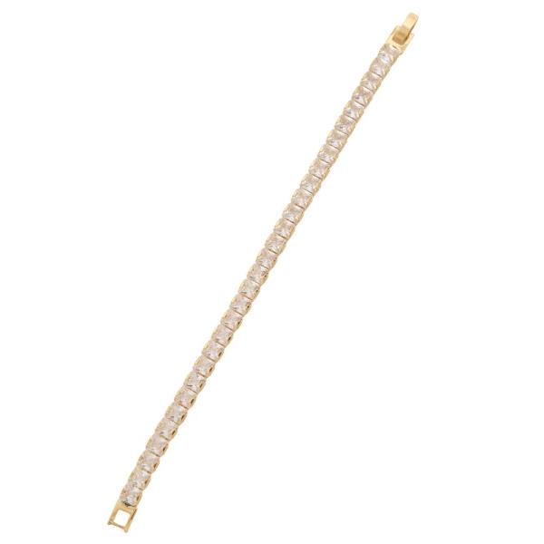 SODAJO CRYSTAL LINK GOLD DIPPED BRACELET