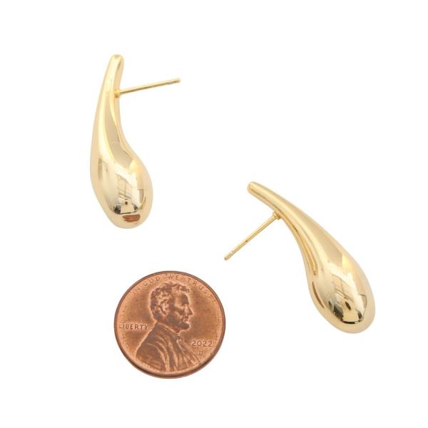 SODAJO GOLD FILLED BRASS TEARDROP EARRING