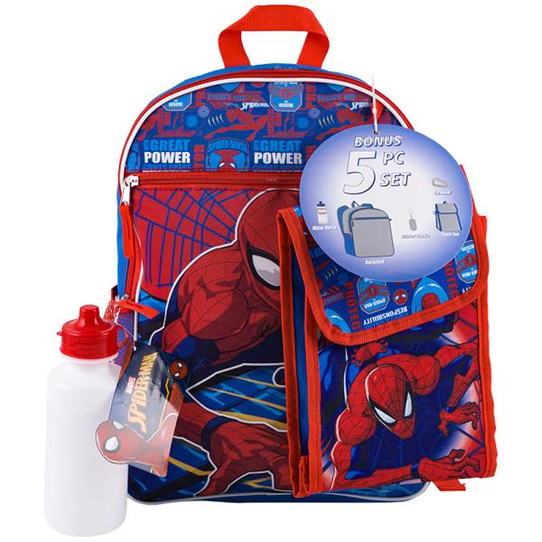 SPIDEY 5PC BACKPACK SET