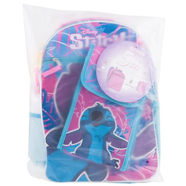 DISNEY STITCH 5PC BACKPACK SET