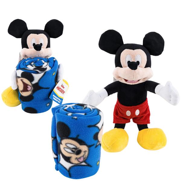 DISNEY MICKEY 2PC HUGGER AND THROW SET