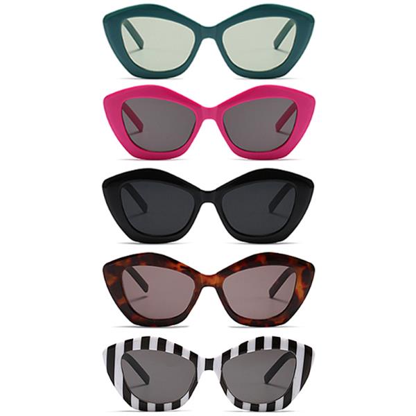 ROUNDED CAT EYE SUNGLASSES 1DZ